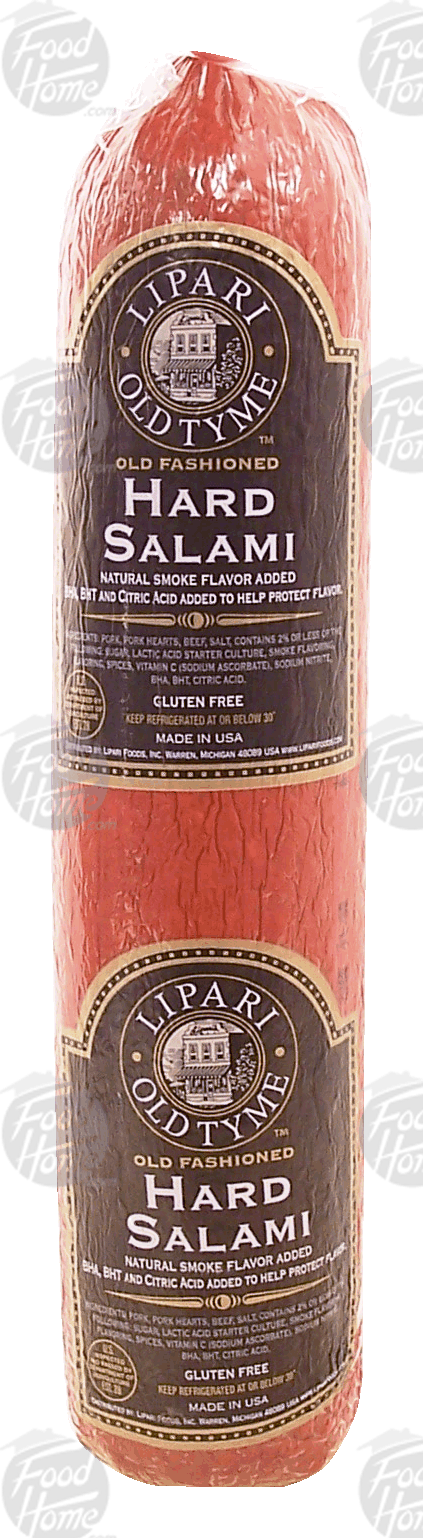 Lipari Old Tyme hard salami, natural smoke flavor added Full-Size Picture